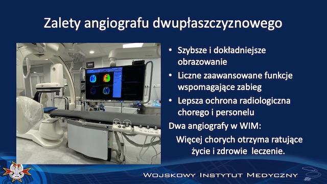slajd - zalety angiografu dwuplaszczyznowego