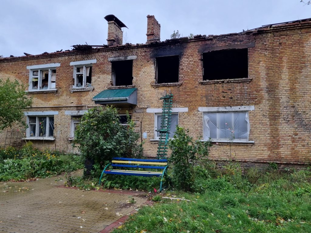 Ukraina zniszczony budynek
