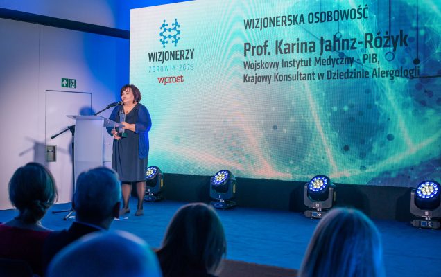 Wizjonerzy Zdrowia 2023 Prof Karina Jahnz-Różyk rozdanie nagród