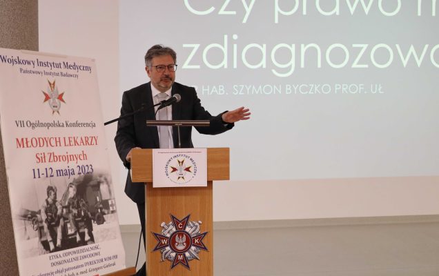 prof UŁ dr hab n. praw. Szymon Byczko podczas VII Konferencji Młodych Lekarzy
