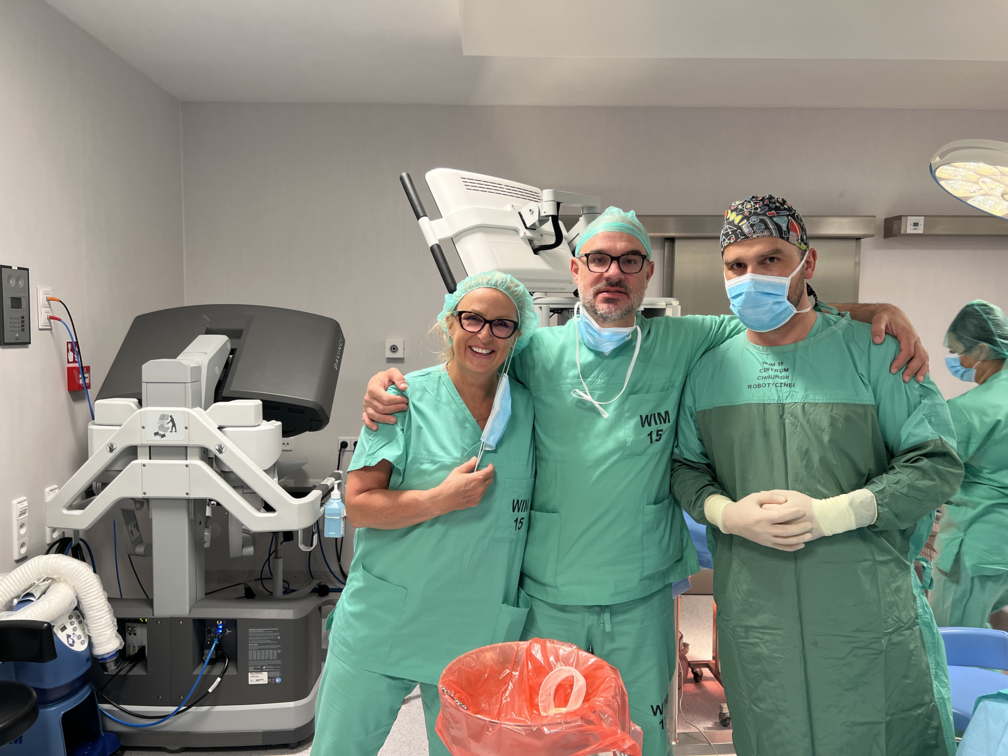 Operacja certyfikująca w Centrum Chirurgii Robotycznej WIM-PIB