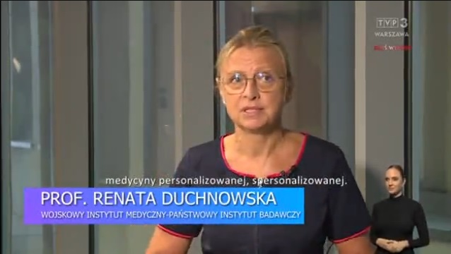 Prof Renata Duchnowska kierownik Kliniki Onkologii Wojskowego Instytutu medycznego w Warszawie