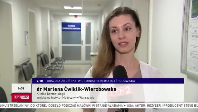 Zrzut ekranu z programu telewizyjnego Poranek TVP Info