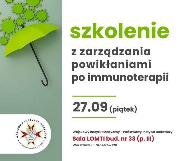 Szkolenie zarządzanie powikłaniami po immunoterapii