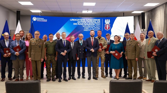 uroczyste wręczenie aktów powołania Członkom Rady Naukowej Wojskowego Instytutu Medycznego-PIB