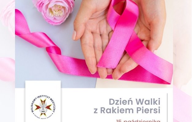 Dzień walki z rakiem piersi plakat.