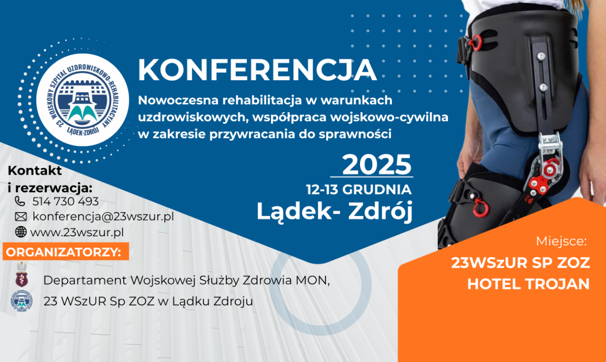 Plakat reklamowy konferencji.