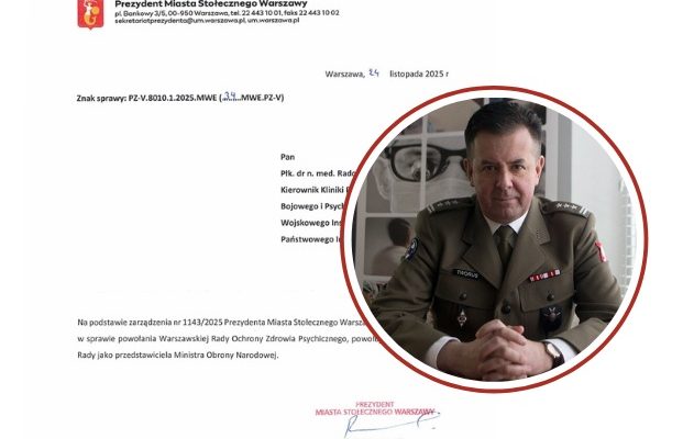 Zdjęcie dokumentu nominacji. W kółku profesor Tworus.