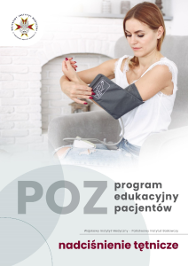 okładka poradnika nadciśnienie tętnicze. POZ. Program edukacyjny pacjentów.