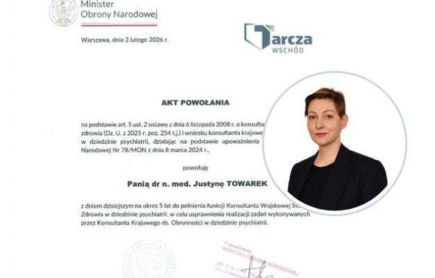 Justyna Towarek i akt nominacji.