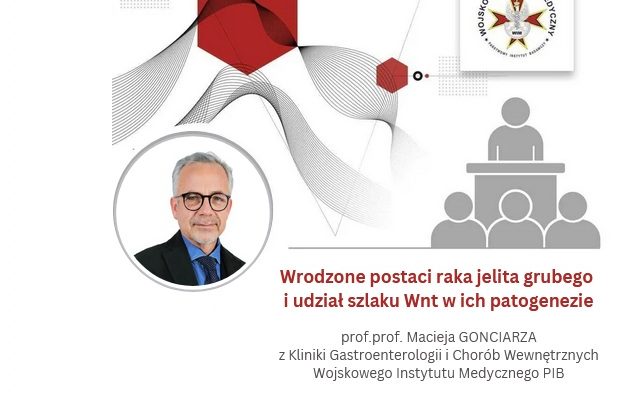 Plakat zaproszenia na wykład Macieja Gonciarza.