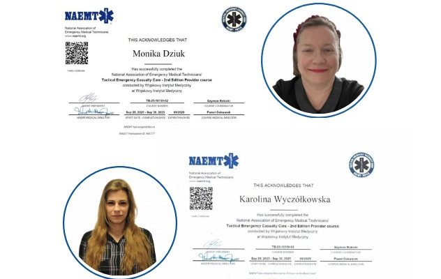 Karolina Wyczółkowska i Magdalena Dziuk. Zdjęcia certyfikatów.