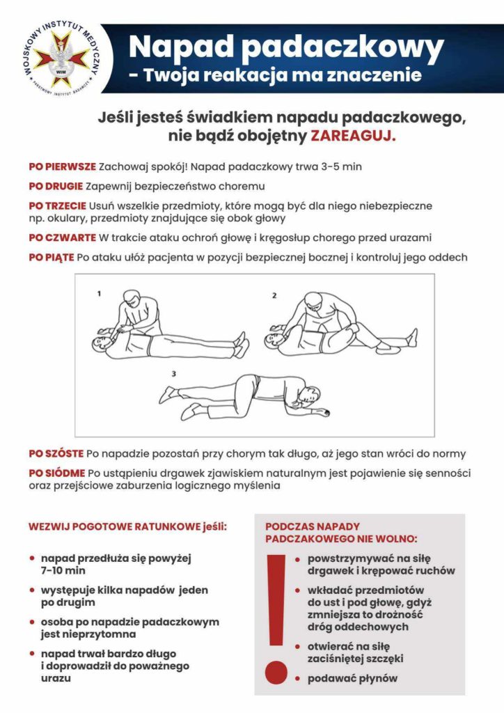 Okładka poradnika napad padaczkowy