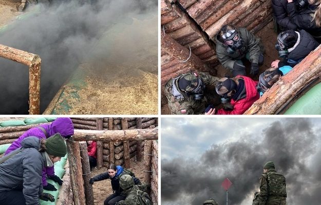 Ujęcia z szkolenia w plenerze.