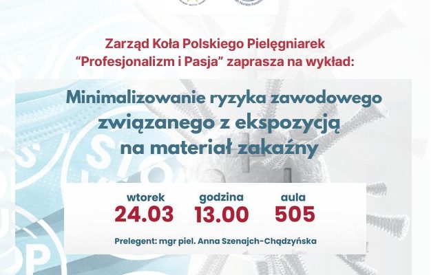 Plakat wykładu profesjonalizm i pasja.