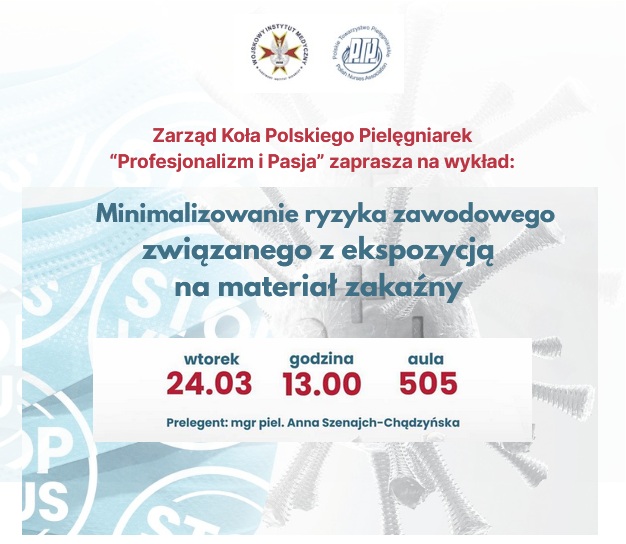 Plakat wykładu profesjonalizm i pasja.