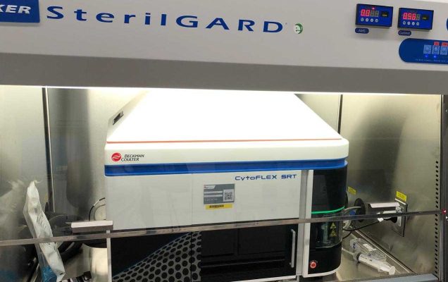 Sprzęt laboratoryjny: SORTER KOMÓRKOWY CYTOFLEX SRT w pomieszczeniu LOMTI.