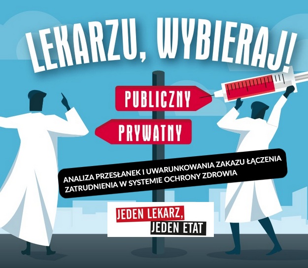 Infografika lekarzy i drogowskazu.