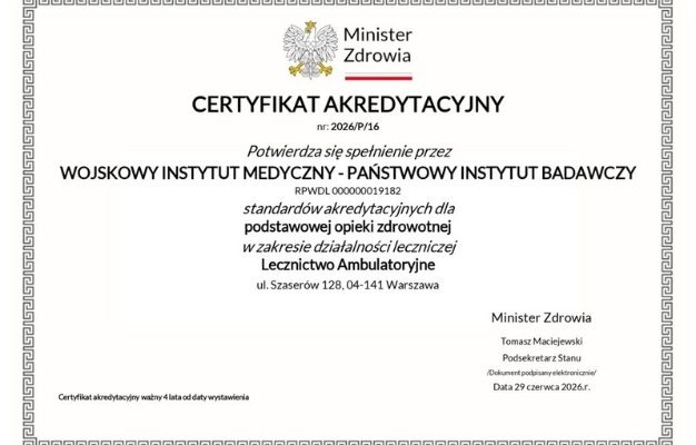 Certyfikat ISO dla poradni POZ.
